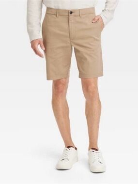 Goodfellow & Co Tan Flat-Front Men's Shorts NWT